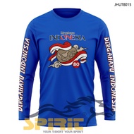 KATUN 80th Indonesian Independence Day T-shirt Long Sleeve 24s Cotton Independence Celebration Shirt