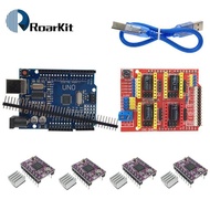 Máy Khắc CNC Shield V3 Máy In 3D + 4 Bảng Mạch Mở Rộng Trình Điều Khiển A4988/DRV8825/AT2100 Cho Ard