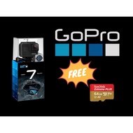 Gopro Hero 7 Black 4K Action camera with Sandisk 64GB Extreme microsd