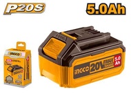 INGCO  แบตเตอรี่ 20V แบตเตอรี่ Lithium-Ion ขนาด 1.5 AH / 2 AH / 4AH / 5AH  แท่นชาร์จแบตเตอรี่ รุ่น F