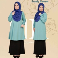Blouse Lubna Muslimah tak payah gosok S, M, L, XL, XXL, XXXL