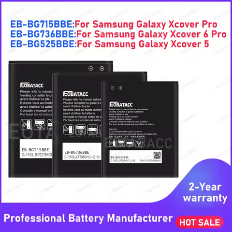 2026 Years Brand New Battery EB-BG715BBE EB-BG736BBE EB-BG525BBE For Samsung Galaxy Xcover 5 Xcover 