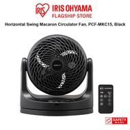 IRIS Ohyama PCF-MKC15 Black Compact 6" Circulator Macaron Horizontal Swing type with Remote Control