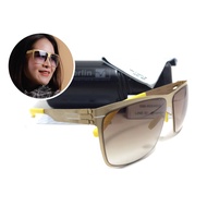 Sunglasses ic Model siviob matt gold Size 62-12 mm. Color Very Light Weight Bolts With A Kerry Box.