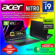 #AN002 *Used Gaming Acer Nitro 5 AN515-58  Intel Core i9-12900H 16GB RAM 512GB SSD Nvidia RTX3060 RT