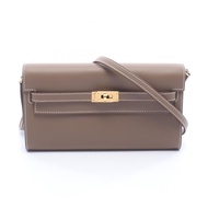 【二手】愛馬仕 HERMES Kelly To Go 肩背包 Etoupe 皮革 Kelly To Go Etoupe 女士二手 A