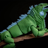 Cuero Iguana Articulation Flexi Action Figure Reptile Toys Animal Display Collection V3