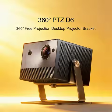 Universal Gimbal Mount for Pan Tilt D6 Projector Bracket 360°Omni Directional Desktop Pan Tilt Brack