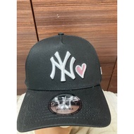 NE 9 Forty A Satin Hearts NYY Black baseball snapback Adjustable Cap