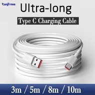3m/5m/8m/10m High Quality Ultra Long USB Type C Charging Cable Type-c Data Cord For Type-C Interface