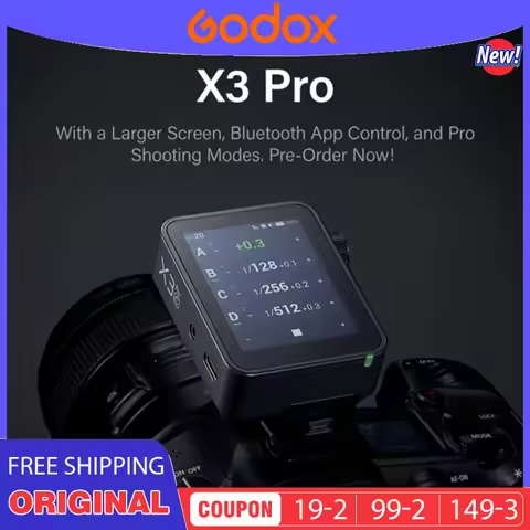 Godox X3 PRO C/N/S/F/O 2.4inch TTL HSS 2.4G Wireless Flash Trigger OLED Touch Screen Transmitter