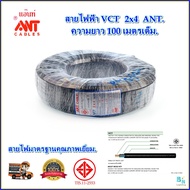 สายไฟฟ้า VCT สายคอลโทรล สายมอเตอร์ สายไฟ vct ขนาด 2x4 sqmm. ANT ตวามยาว 100 เมตรเต็ม สายไฟกันน้ํา สายไฟตู้เชื่อม สายปั้มน้ำ สายไฟฟ้าดํา