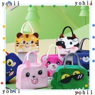 YOHII Cartoon Stereoscopic Lunch Bag, Portable Thermal Bag Insulated Lunch Box Bags,  Cloth Thermal Lunch Box Accessories Tote Food Small Cooler Bag