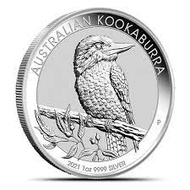 2021 Australia  Kookaburra 1 oz Silver .