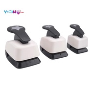 3 Piece Star Hole Punch, Star Punch, Star Paper Punch, White & Black Plastic+Metal Star Hole Puncher