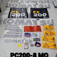 STICKER EXCAVATOR KOMATSU PC 200-7 PC200-8 PC200-6 ASLI