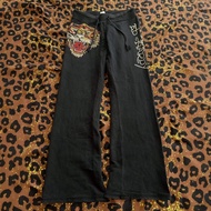 European American ed hardy Cross-Border Drawstring Printed Casual Pants Women AliExpress Wholesale F