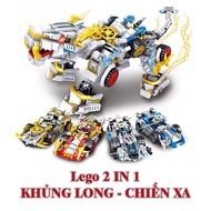 (FREE SHIP - 1 TẶNG 1 ) Đồ chơi lắp ghép Lego khủng long bạo chúa -Bộ đồ chơi nắp ghép robot biến hì