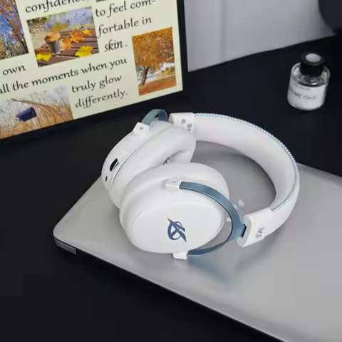 iKF V11 Pro Wireless Four Mode Headphones 2.4g Bluetooth Wireless 7.1 Surround Sound E-sports Gaming