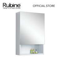 RUBINE RMC-1440D1S1 WH 40cm SS Mirror Cabinet - Pearl White