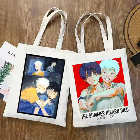 The Summer Hikaru Died Hikaru Yoshiki Canvas Shoulder Bag Female Harajuku Funny Large-capacity Eco E