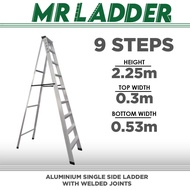 Mr Ladder Home Use Aluminium Single Side Welded Ladder (9 Steps) AL-SWL-9S ALUCLASS