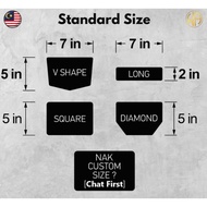 Papan Kosong No Plate Motor Plain Plate Acrylic Supply For Motorcycle Number Plate