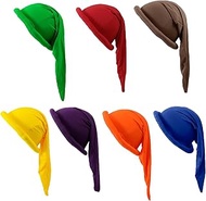 7 PCS Gnome Costume Set Halloween Dwarf Gnome Hat Party Cosplay Dwarf Hats Accessories for Christmas