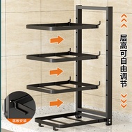 Kitchen Shelf Pot Rack Multi-Layer Household Sink Pot Storage Kitchen Cabinet Layered Pot Kitchen Co