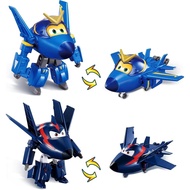 Super Wings Transformable Playset, 5 in Marty and Lucie Airplane Transforming Figures Set, 2 in 1 Mo