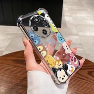 Honor X9d X9b X9a 5G HONOR X9c Smart Sweet Mickey Silicone Air Bag Shock Space Case Clear Cartoon Co