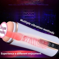Ready Stock Interactive Voice Masturbation Cup Automatic Thrust Telescopic Male Masturbator Vibrator Sex Toy飞机杯