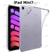 For iPad Mini 7 Case 2024 TPU Silicon Transparent Cover Funda For iPad Mini 6 Case For iPad Mini 7 C
