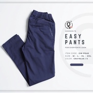 GOODWIN - P048 EASY PANTS กางเกงขายาว ผู้ชายผ้ายืด เอวยืด มีเชือกผูก