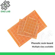 ENGLAB Single Side Phenolic Resin Bakelite Bread Board for Soldering DIY Electronic Project with Mul