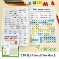 220 Essential Sight Words Workbook For Kids Ages 5-8| English Sight Words Tracing, Writing & Word Se