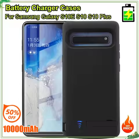 10000mAh Battery Charger Cases for Samsung Galaxy S10E S10 S10 Plus Portable Power Bank Cover for Sa