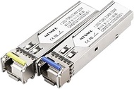 A Pair of 1.25G SFP Bidi Transceiver 1000Base-BIDI SingleMode Simplex LC Fiber Module SMF 1310nm/155
