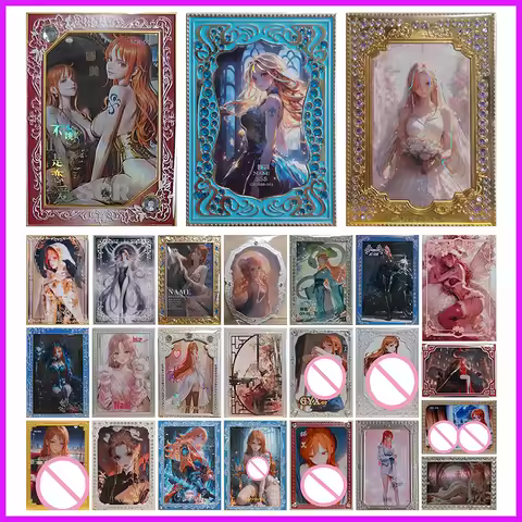 Anime ONE PIECE Rare SCR SSS JW GH LS MTG QH JC YL MZ PR HUA GYX DP ZD Metal Nami Collectible Cards 