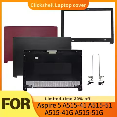 New Laptop LCD Back Cover / Front Bezel / LCD Hinge / Rear Lid Top Case For Acer Aspire 5 A515‑41 A5