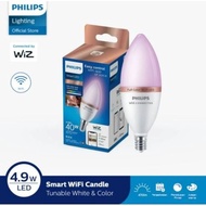 LILIN Philips Wiz Candle Smart Lamp LED Bulb 4.9W E14 470 Lumen WiFi Bluetooth - Color and TW (Color
