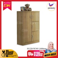 2.5 Feet Wardrobe / Swing Door Cabinet / Cloth Storage Cabinet / Almari Kayu / Almari Baju H1830 W395 D800MM