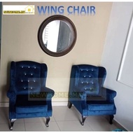 WING CHAIR / WING CHAIR KAIN BALDU/ WING CHAIR BERKUALITI/WING CHAIR HARGA KILANG/WING CHAIR MURAH