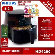 Philips 6.2L XL Digital Touch Screen Air Fryer with NutriU App HD9280 (HD9280/91)