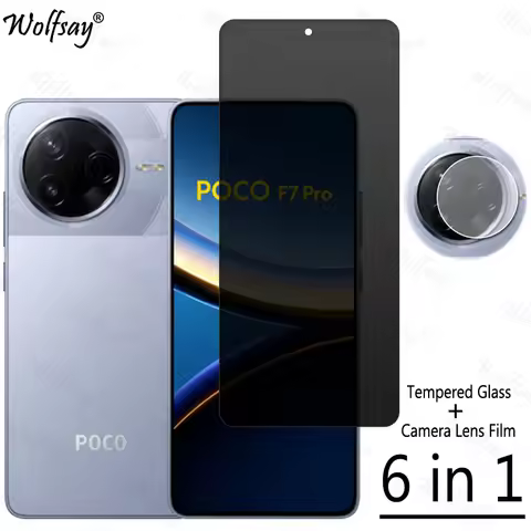 Privacy Screen Protector For Xiaomi Poco F7 Pro Anti-Spy Tempered Glass Poco F7 Pro F7 Ultra Camera 