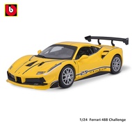 Bburago 1:24 Ferrari 499P The champion model of the 2024 Le Mans 24-hour race Alloy Vehicle Diecast