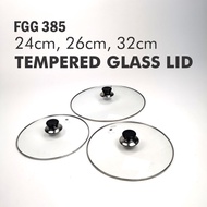 AFGY FGG 385 TEMPERED GLASS LID / WOK COVER (24CM, 26CM, 32CM)