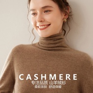Ladies Cashmere Sweater Pile Collar Cashmere Sweater Women Autumn Winter New Style Inner Sweater Hig