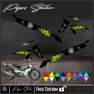 Stiker Striping Shogun 125 SP medusa 666