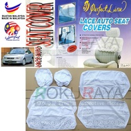 Toyota Corolla AE111 SEG111 SEG 8th Gen (1996 - 2000) Lace Auto Seat Cover Half Cover Set